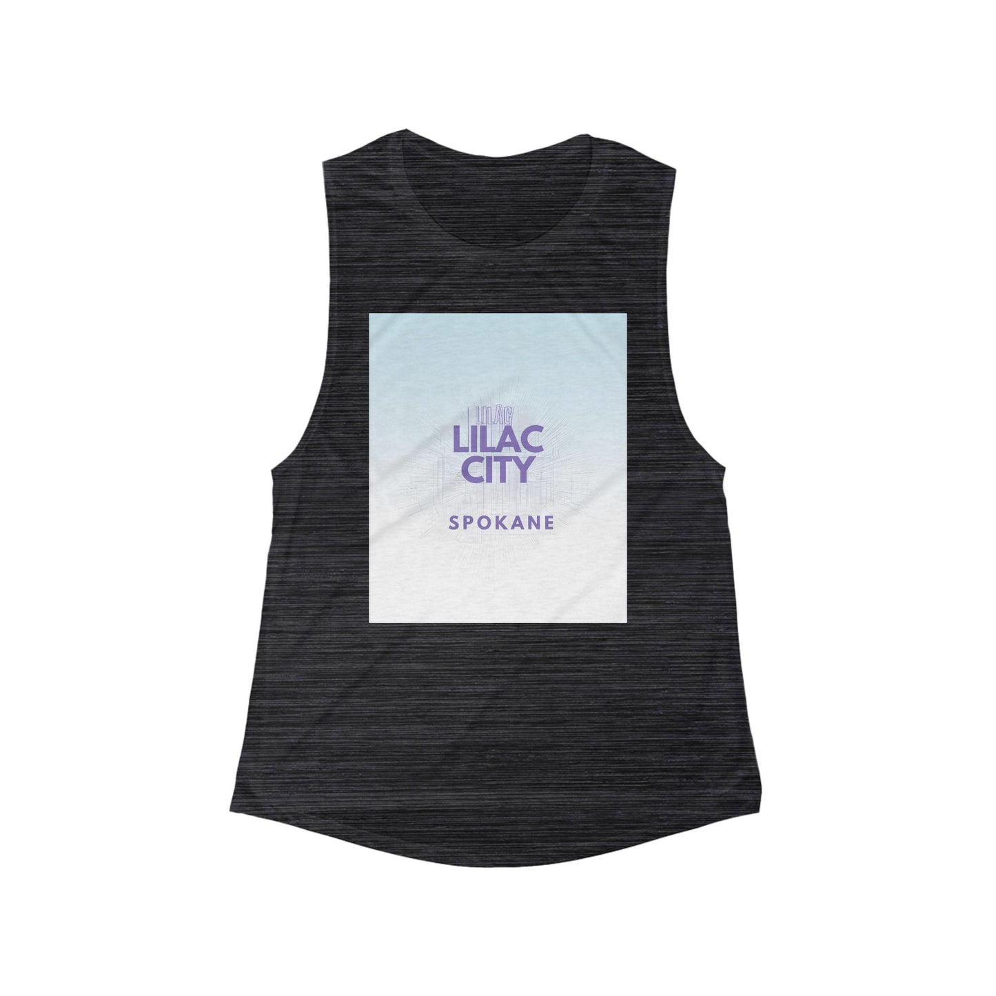 Lilac City Spokane Women's Flow Tank Top — Scoop Muscle Tank