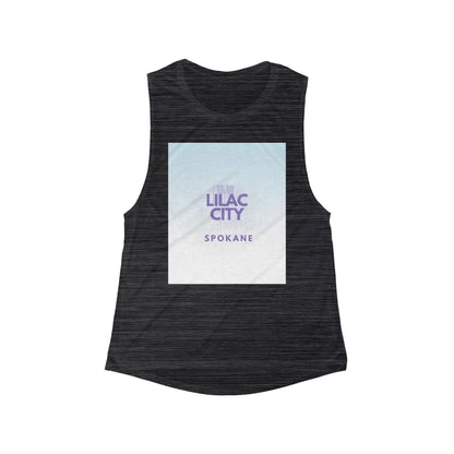 Lilac City Spokane Women's Flow Tank Top — Scoop Muscle Tank