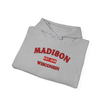 Madison Wisconsin Hoodie – Collegiate Vintage Campus Sweatshirt