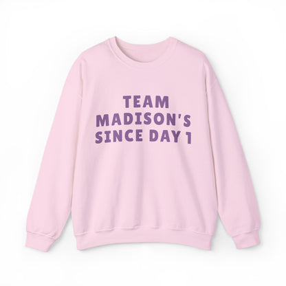 Madison Team Madison Since Day 1 Unisex Sweatshirt | Soft Cotton Fit | True North