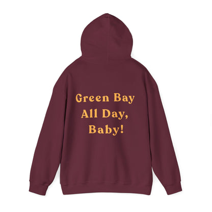 Green Bay Fan Gear Heavy Blend Hooded Sweatshirt | Cozy Sundays | True North