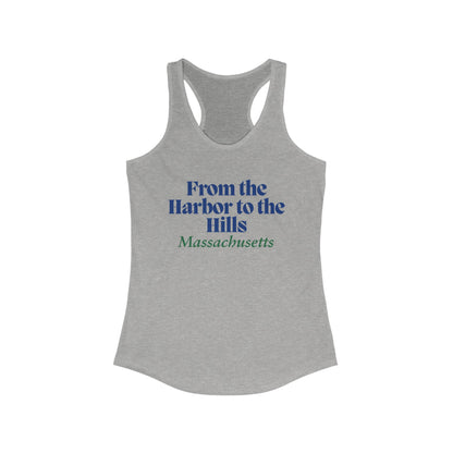 From the Harbor to the Hills Massachusetts | Women’s Ideal Racerback Tank | True North