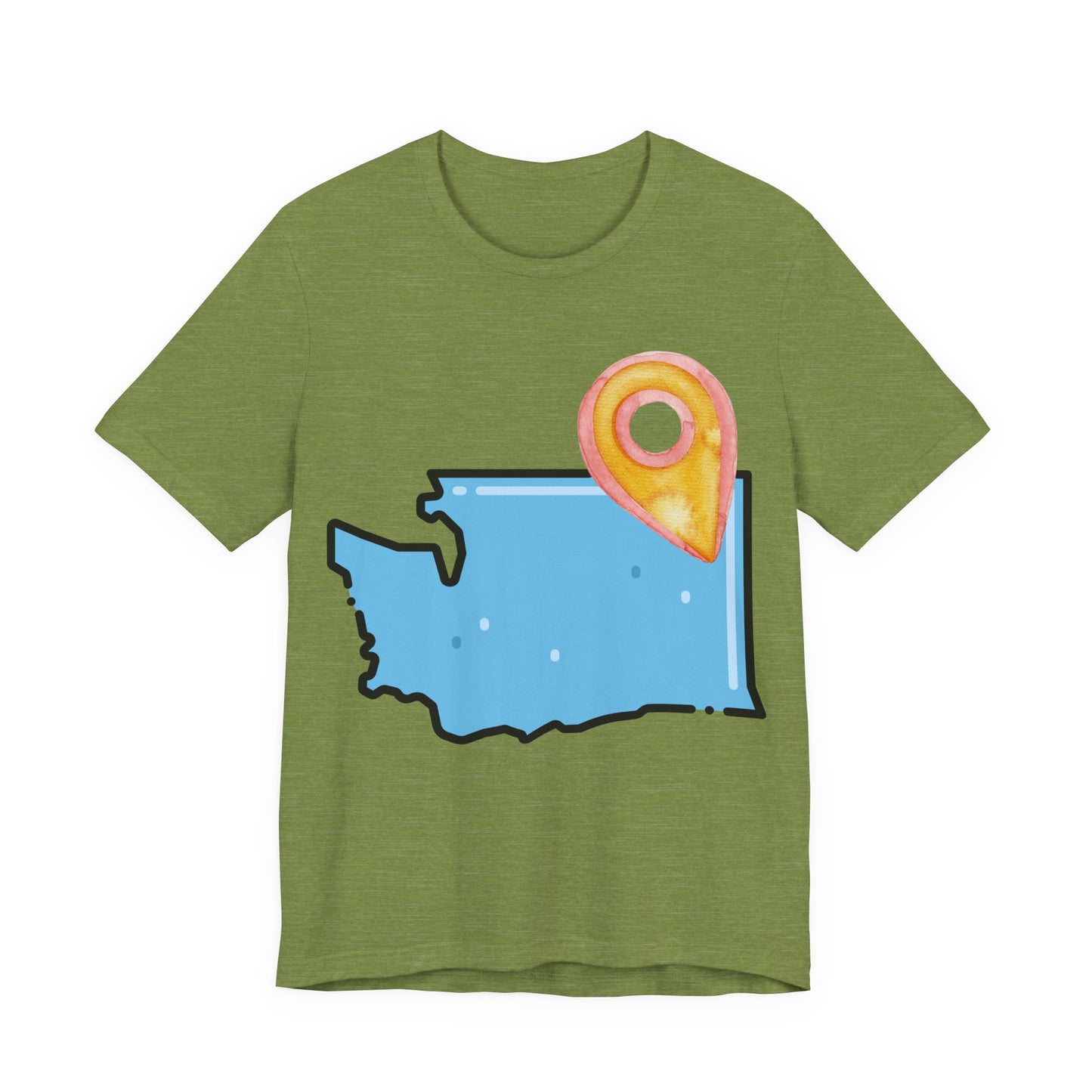 SPOKANE Map T-Shirt with Location Pin — Travel & Home Pride Tee