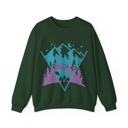Mountain Adventure Crewneck Sweatshirt | Cozy Outdoor Pullove | True North