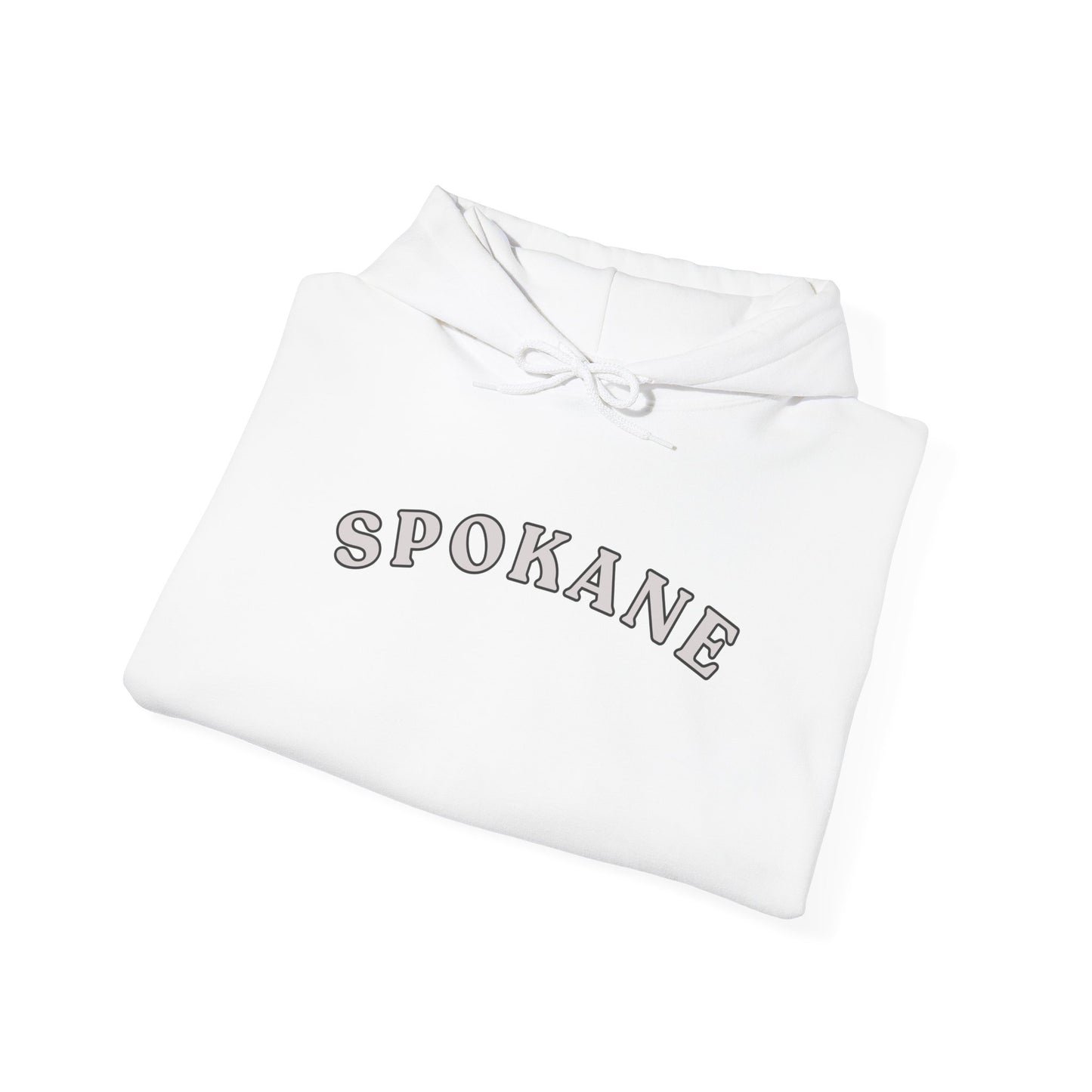Spokane Arch Logo Hoodie — Minimal City Sweatshirt