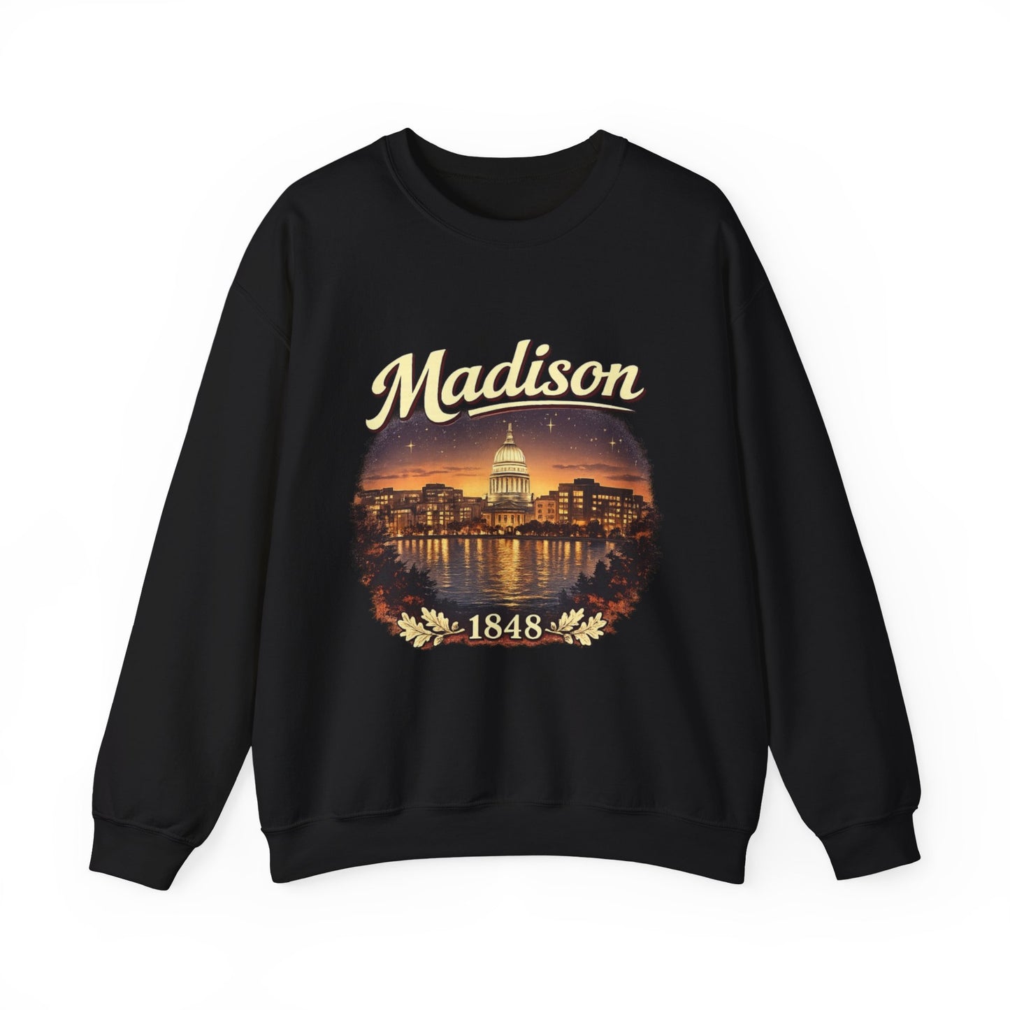 Madison Capitol Skyline Unisex Sweatshirt | Soft Cotton Fit | True North