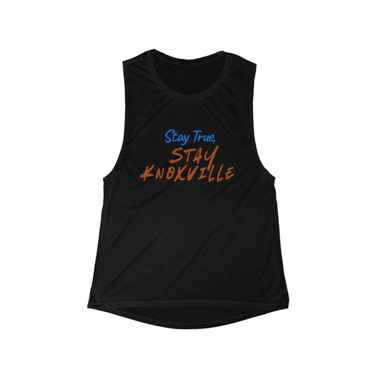 Stay True Stay Knoxville | Women’s Flowy Scoop Muscle Tank | True North