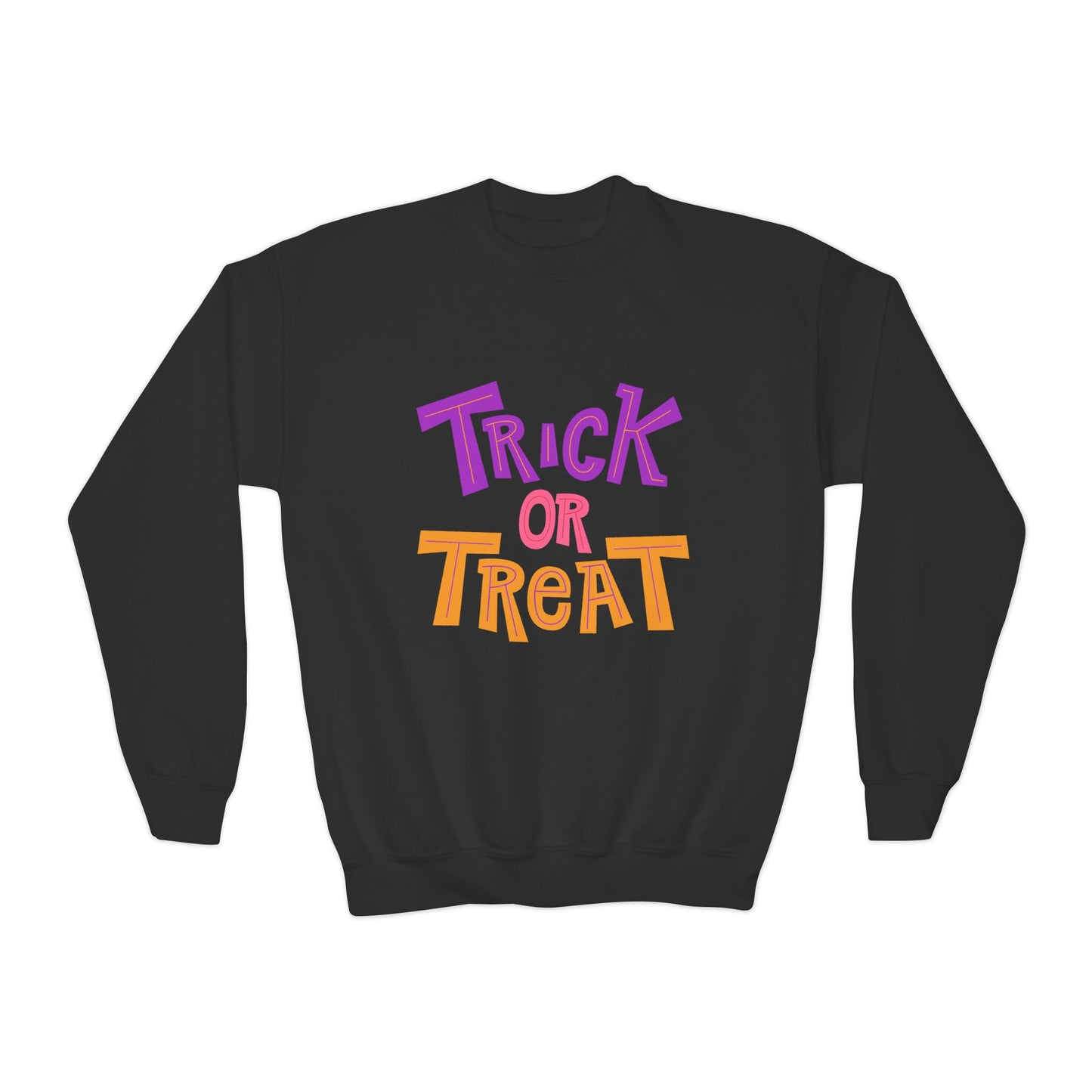Youth Trick or Treat Crewneck Sweatshirt | Trick or Treat Clothing | True North
