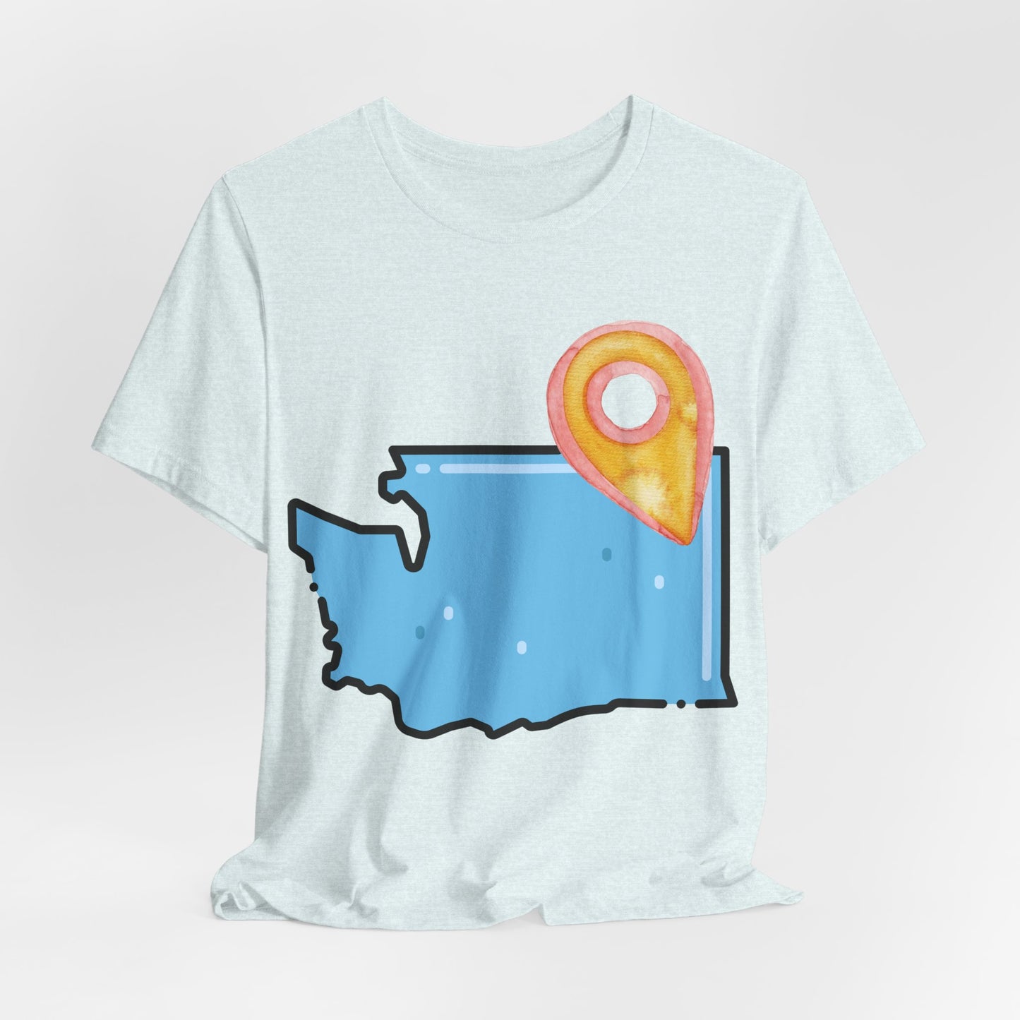 SPOKANE Map T-Shirt with Location Pin — Travel & Home Pride Tee