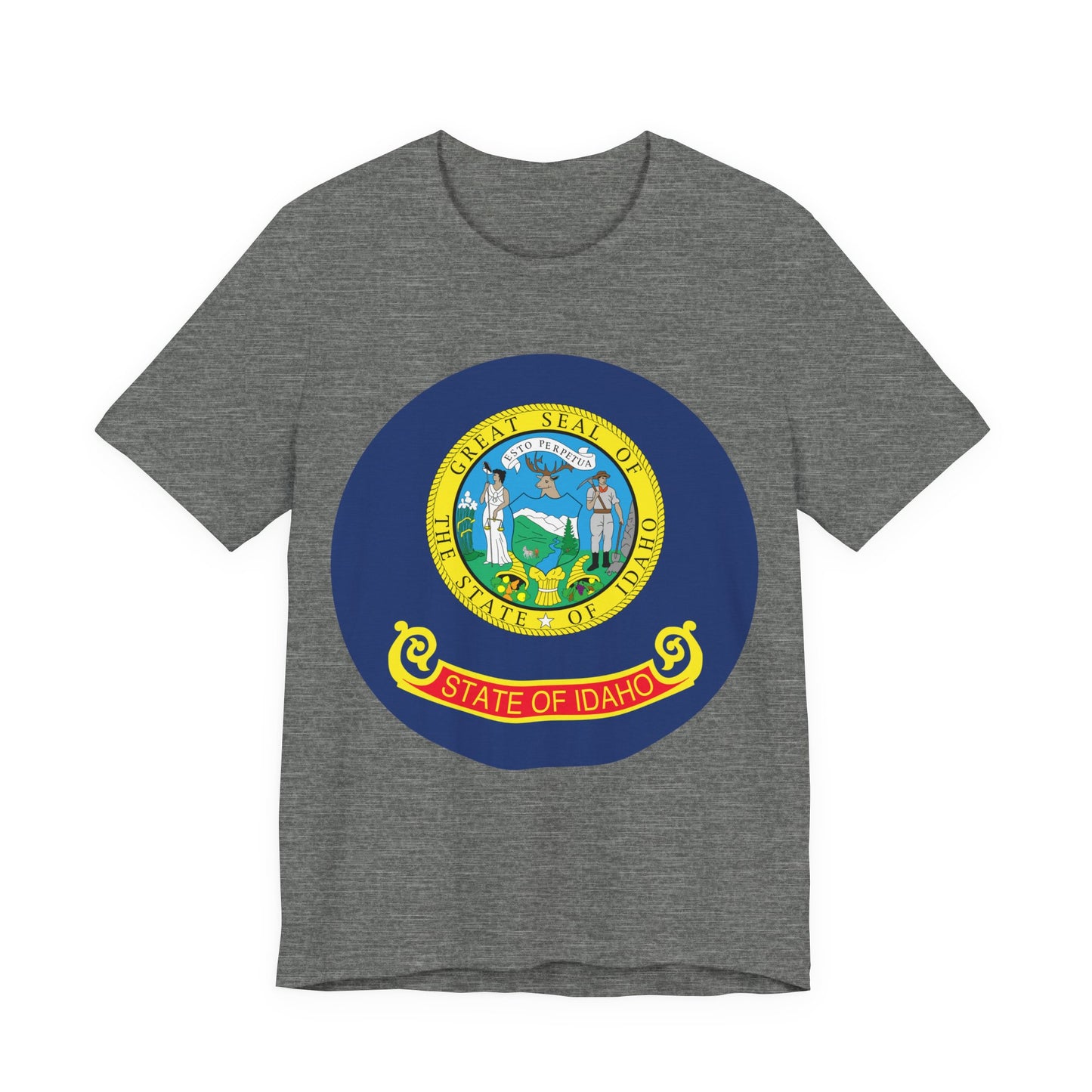Idaho State Seal T-Shirt — Vintage State Pride Tee boise