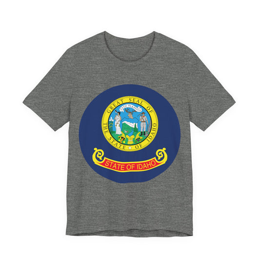Idaho State Seal T-Shirt — Vintage State Pride Tee boise