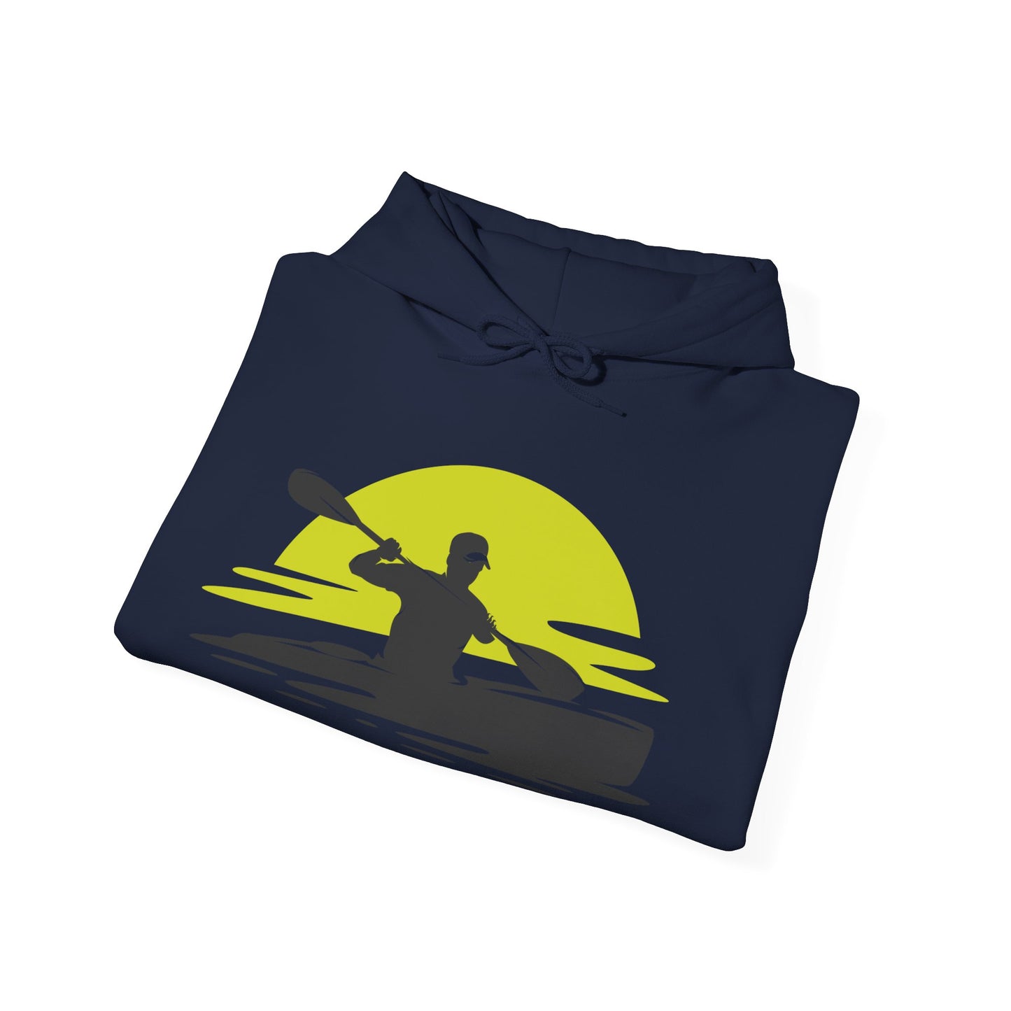Sunset Kayaker Hooded Sweatshirt | Kayaking Lovers | True North