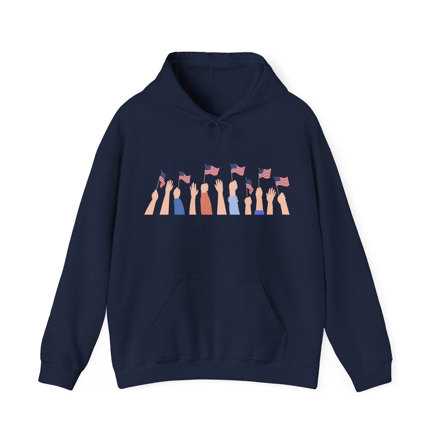 Patriotic Unisex Hoodie, Perfect for Celebrations, Casual Wear, Independence Day, Gifts for Friends and Family