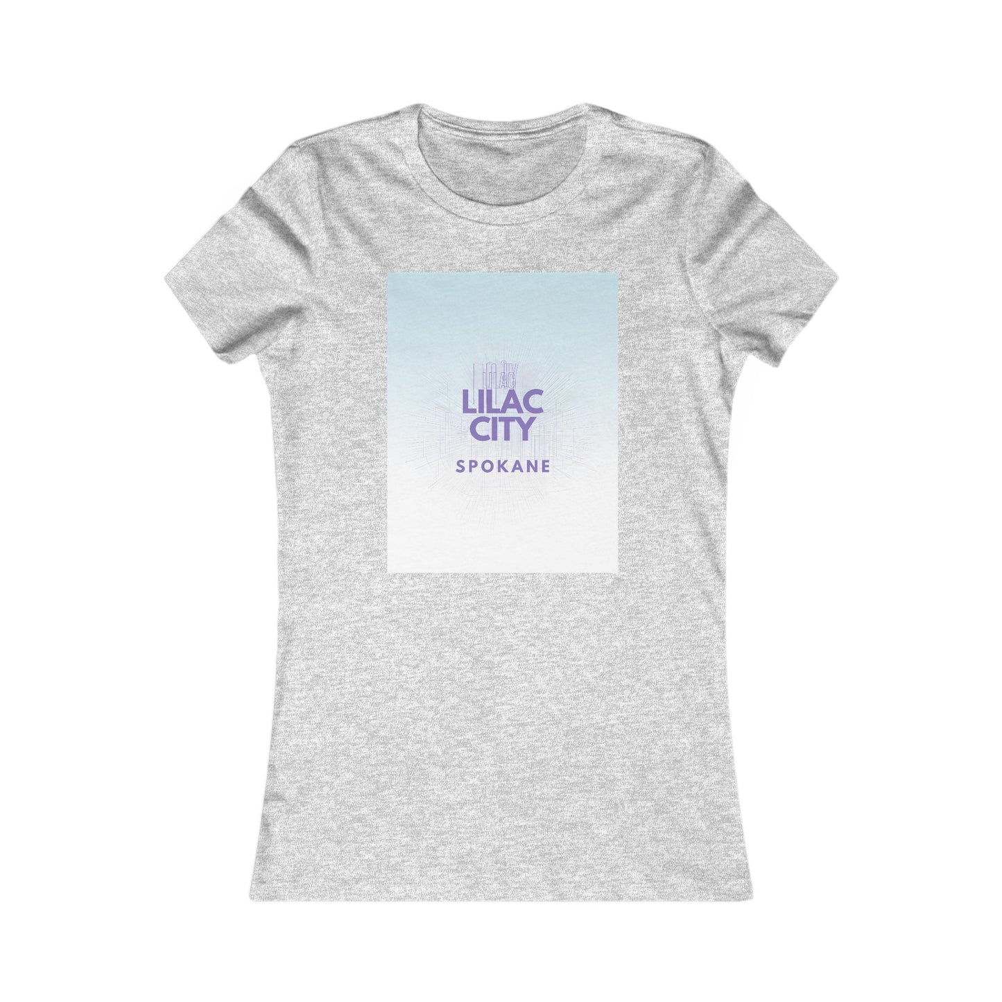 Lilac City Spokane Women's Tee — Retro Pastel Graphic Shirt