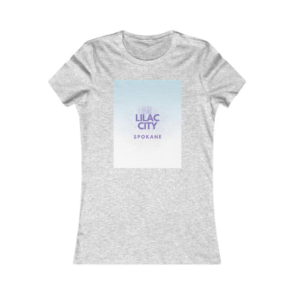 Lilac City Spokane Women's Tee — Retro Pastel Graphic Shirt