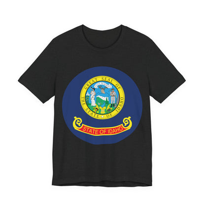 Idaho State Seal T-Shirt — Vintage State Pride Tee boise