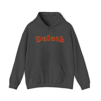 Duluth Retro Arch Hoodie — Vintage College-Style Pullover