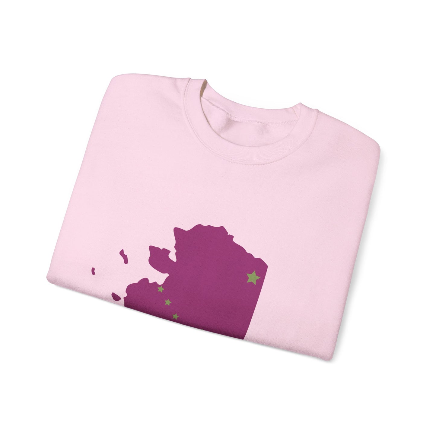Alaska Map Crewneck Sweatshirt | Cozy Pullover for Travelers | True North