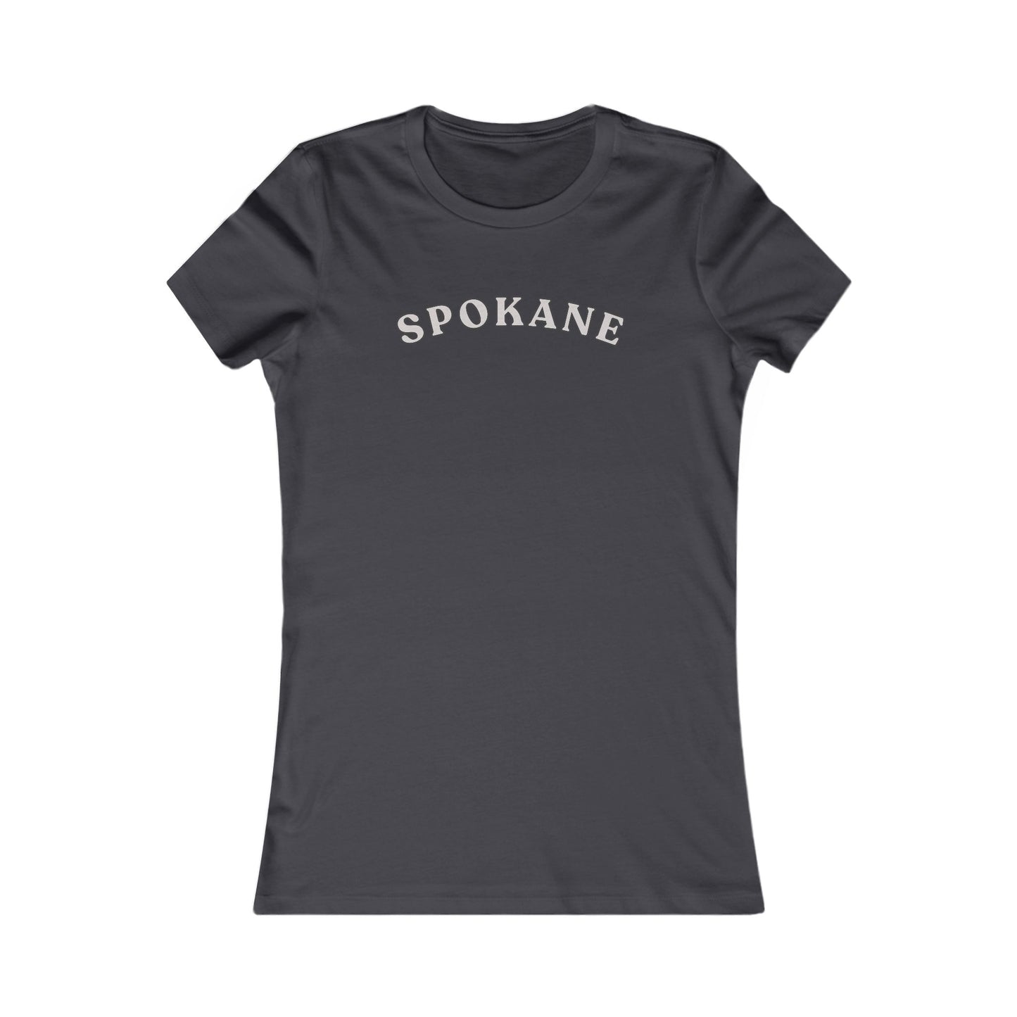 Spokane Women's Tee — Retro Arch Graphic City Shirt