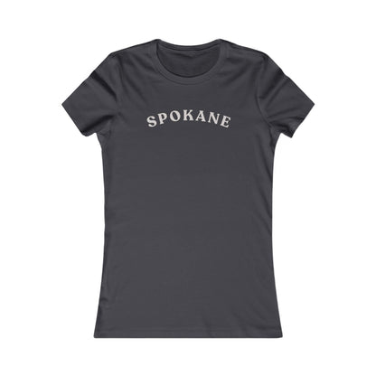 Spokane Women's Tee — Retro Arch Graphic City Shirt