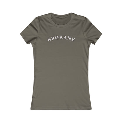Spokane Women's Tee — Retro Arch Graphic City Shirt