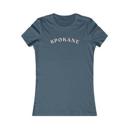 Spokane Women's Tee — Retro Arch Graphic City Shirt