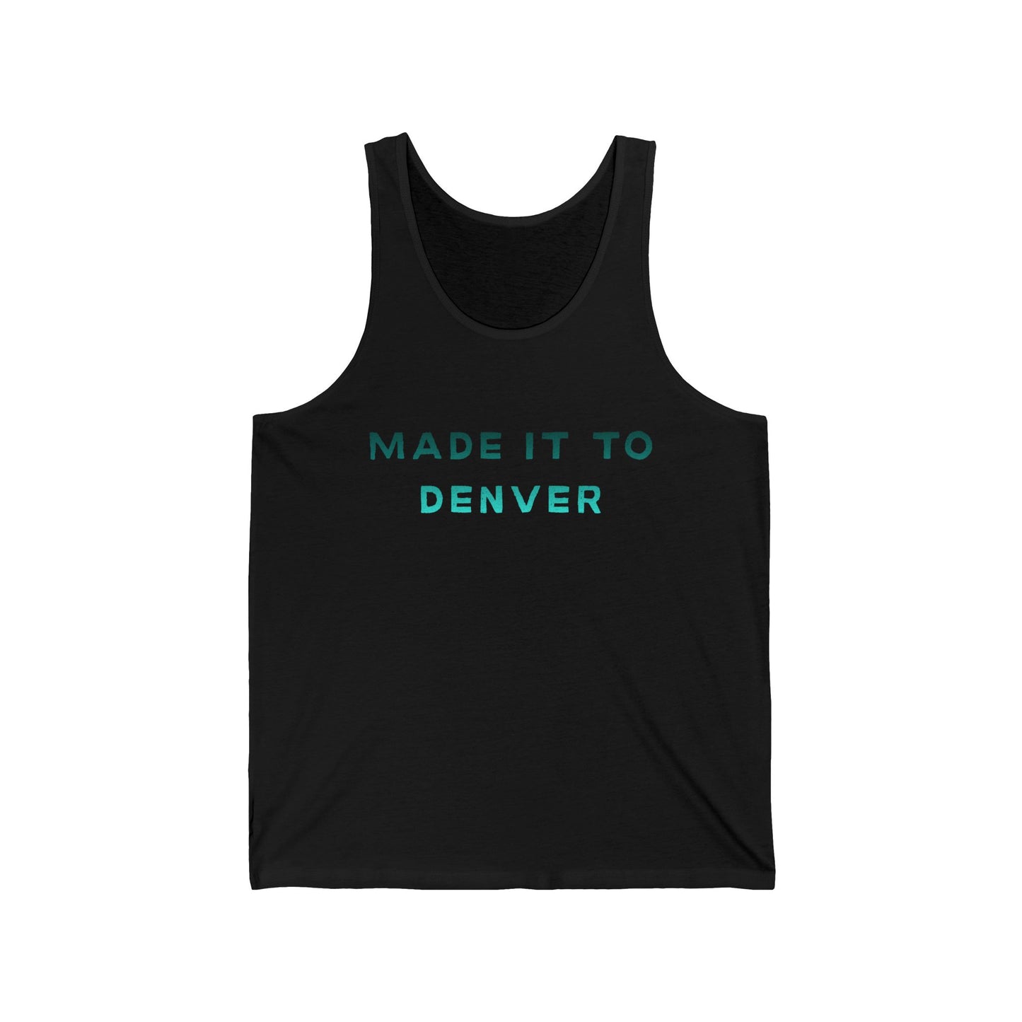 Made It to Denver Men/Unisex Tank Top | Minimal Pride Travel | True North