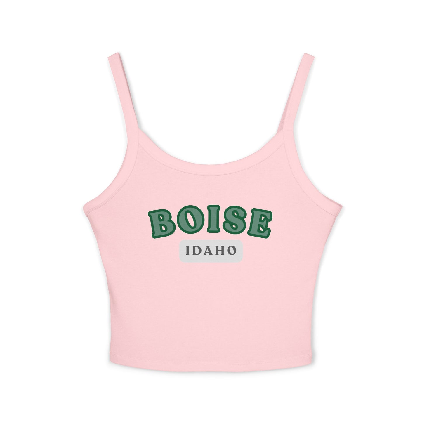 Boise Idaho Graphic Tank Top — Women's Spaghetti Strap Crop
