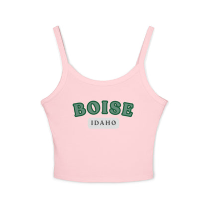 Boise Idaho Graphic Tank Top — Women's Spaghetti Strap Crop