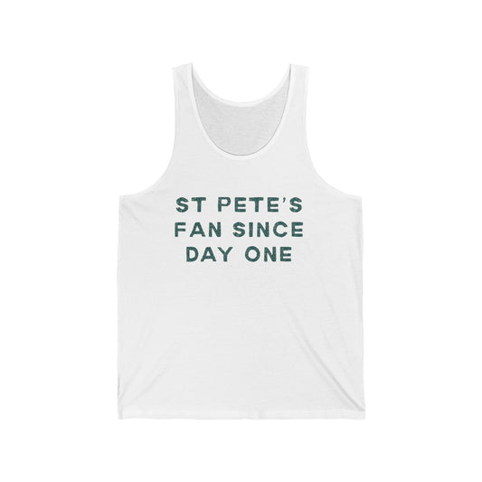 St. Pete’s Fan Since Day One Men/Unisex Tank Top | Vintage Coastal | True North
