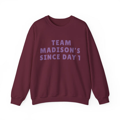 Madison Team Madison Since Day 1 Unisex Sweatshirt | Soft Cotton Fit | True North