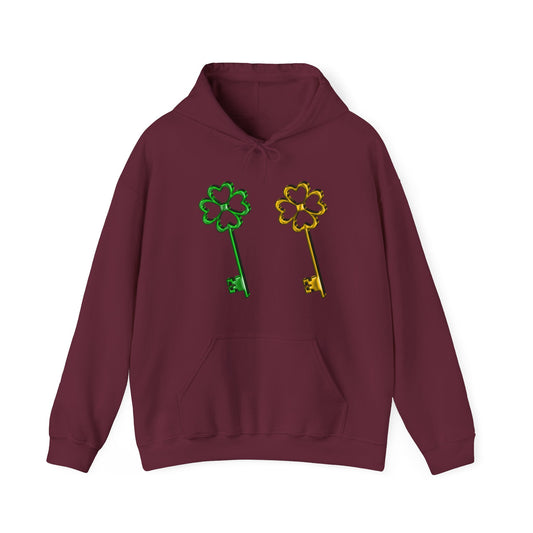 Charming Keys Hooded Sweatshirt | St. Patrick's Day Pullover | True North