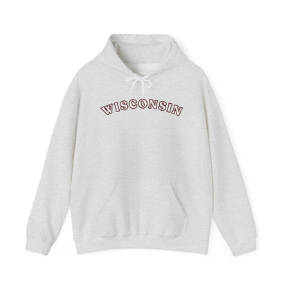 Wisconsin Arch Hoodie — Vintage Collegiate State Sweatshirt MADISON