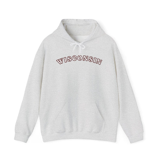 Wisconsin Arch Hoodie — Vintage Collegiate State Sweatshirt MADISON
