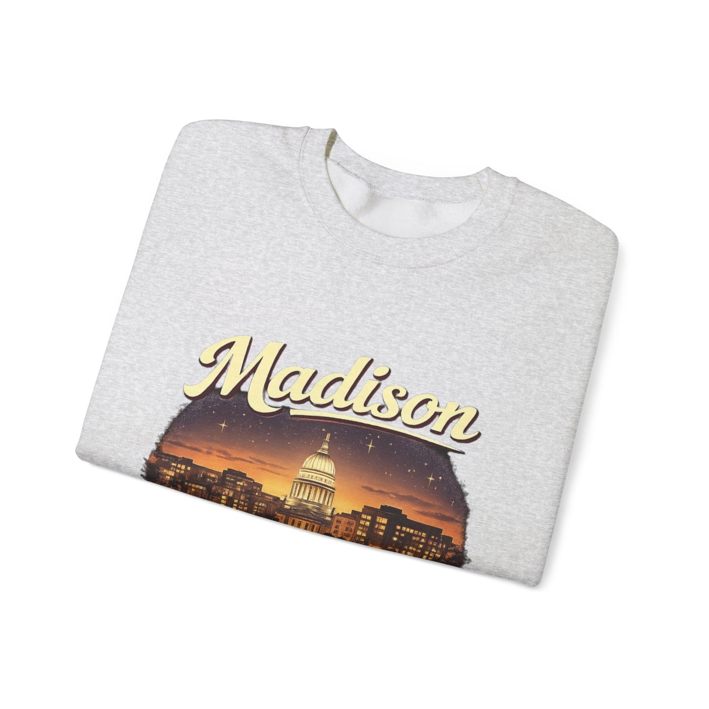 Madison Capitol Skyline Unisex Sweatshirt | Soft Cotton Fit | True North
