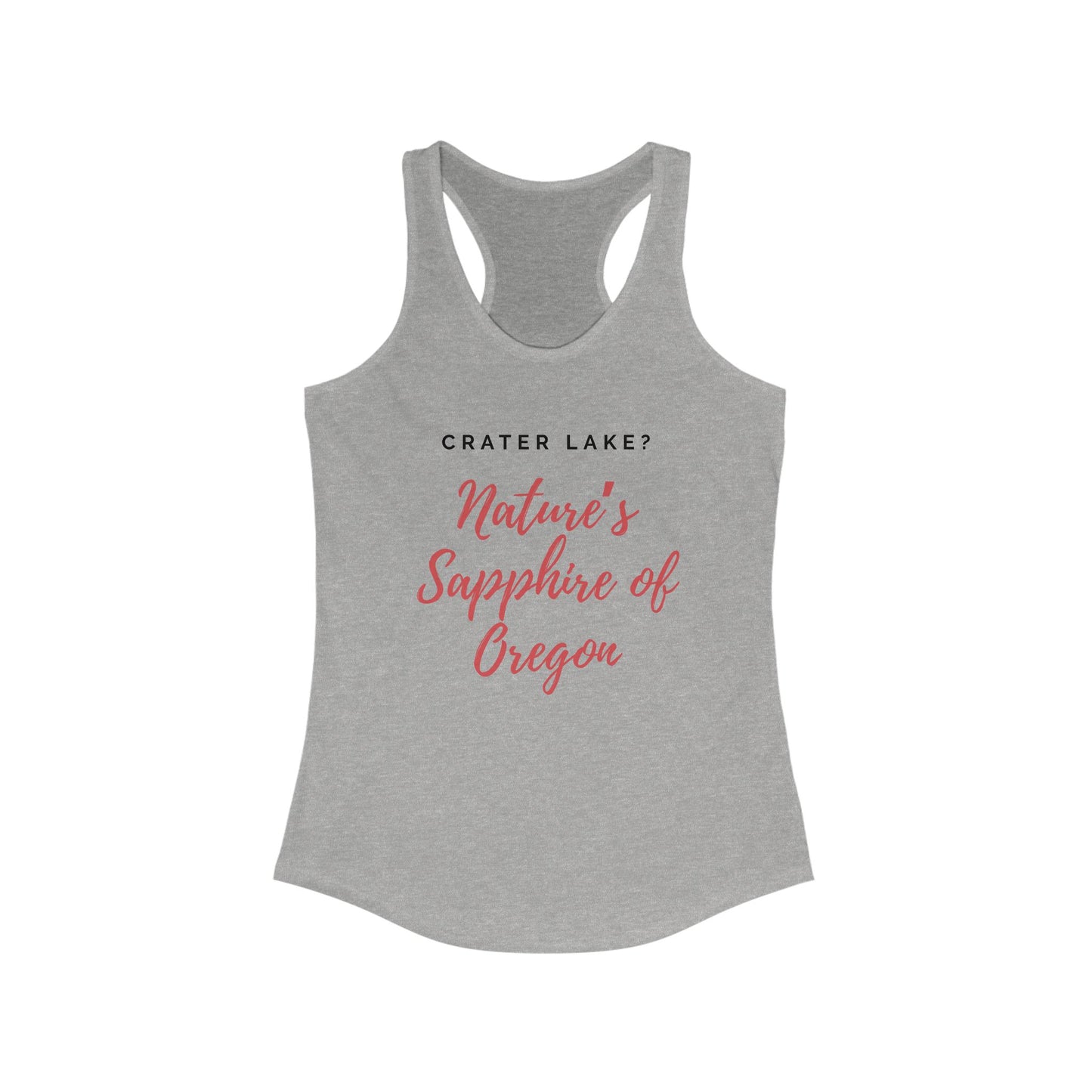 Crater Lake Nature's Sapphire of Oregon | Women’s Ideal Racerback Tank | True North