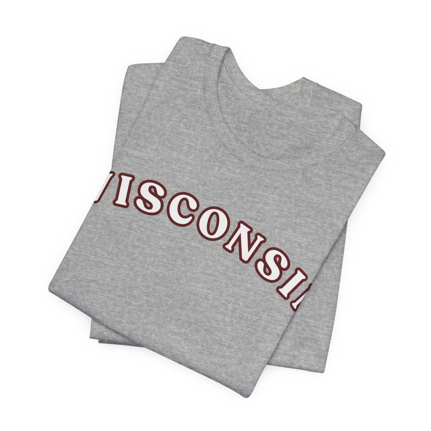 Wisconsin Arch Tee — Vintage Collegiate State T-Shirt MADISON JERSEY