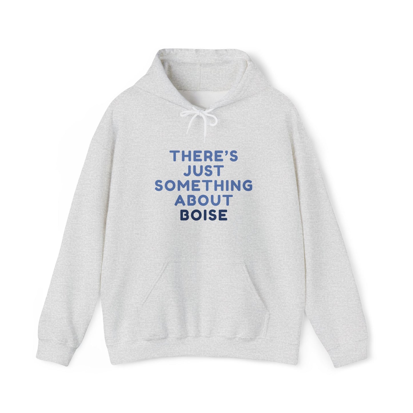 Boise Hoodie — "There's Just Something About Boise" Cozy City Sweatshirt