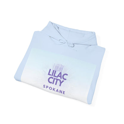 Spokane "Lilac City" Hoodie – Pastel Skyline Graphic