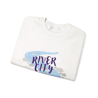 Spokane River City Crewneck Sweatshirt — Scenic River Graphic