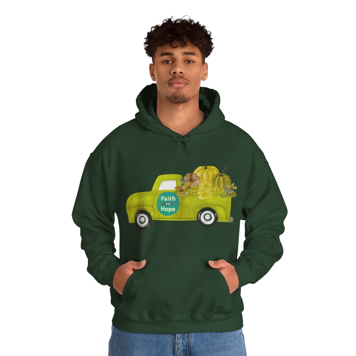 Faith & Hope Vintage Truck Hoodie | Autumn Wardrobe | True North