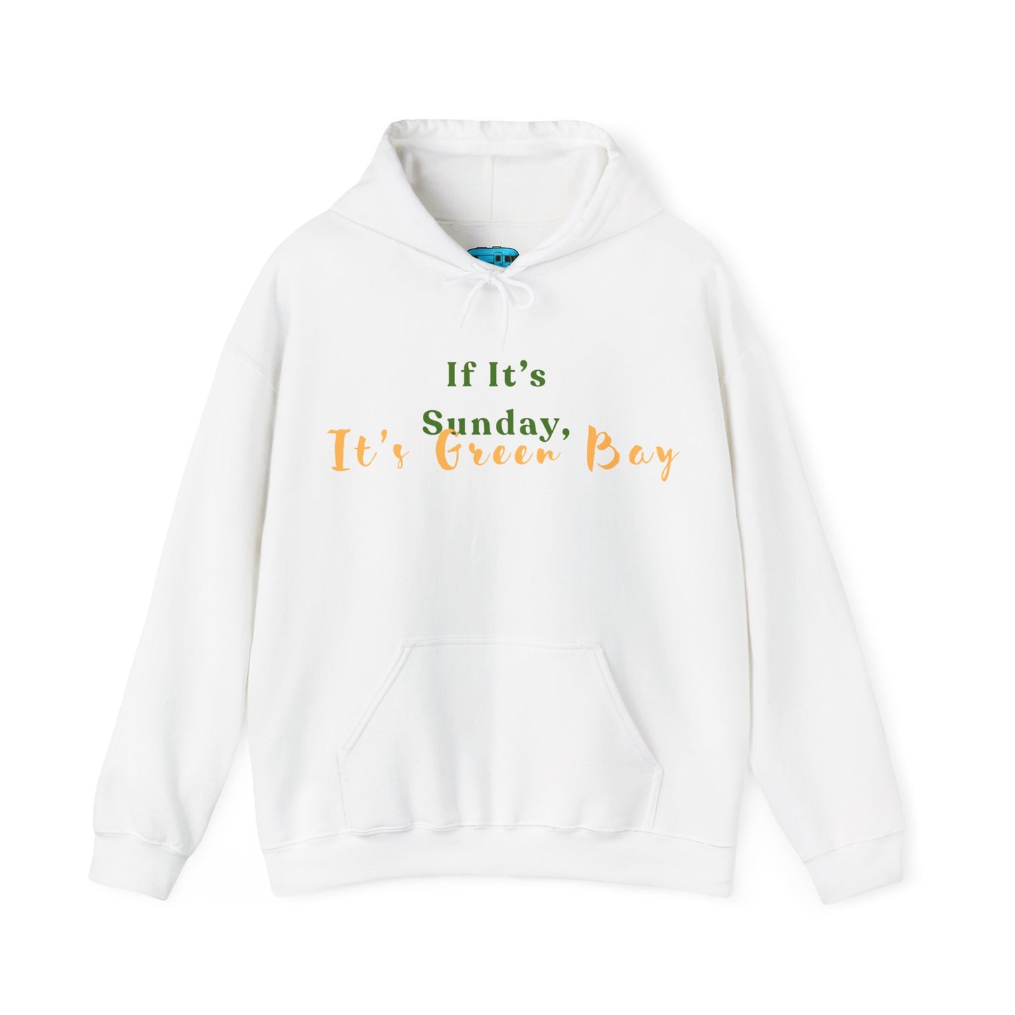 Green Bay Fan Gear Heavy Blend Hooded Sweatshirt | Cozy Sundays | True North