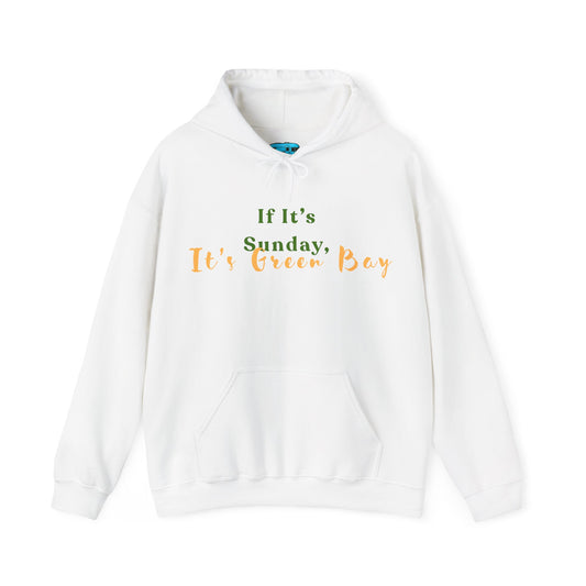 Green Bay Fan Gear Heavy Blend Hooded Sweatshirt | Cozy Sundays | True North