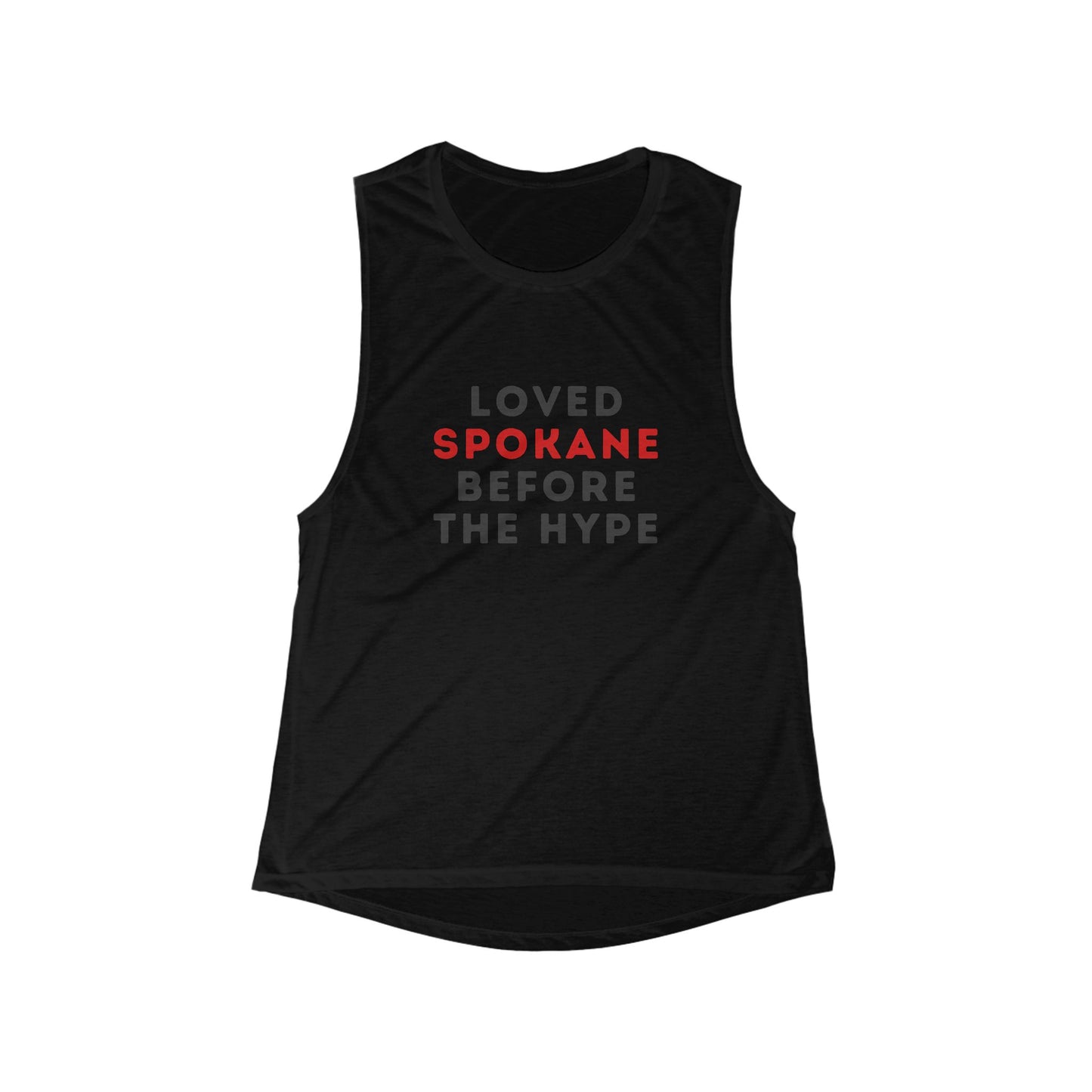 Loved Spokane Before the Hype Tank Top — Women's City Pride Muscle Tank