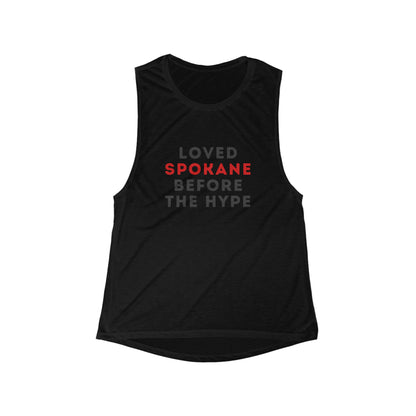 Loved Spokane Before the Hype Tank Top — Women's City Pride Muscle Tank
