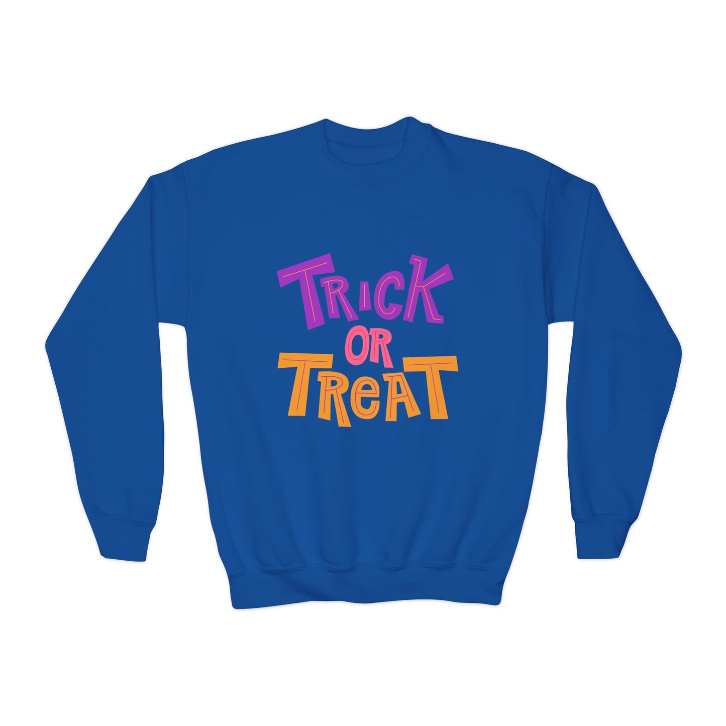 Youth Trick or Treat Crewneck Sweatshirt | Trick or Treat Clothing | True North