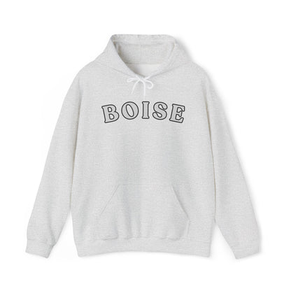 Boise Retro Arch Hoodie — Classic City Name Pullover