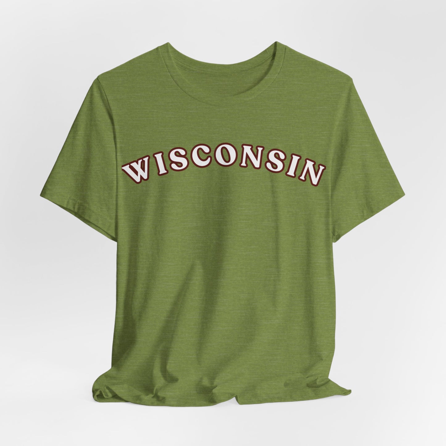 Wisconsin Arch Tee — Vintage Collegiate State T-Shirt MADISON JERSEY