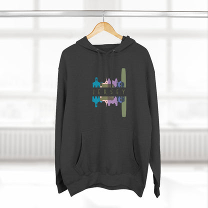 Three-Panel Fleece Hoodie  | Cozy Layer | True North