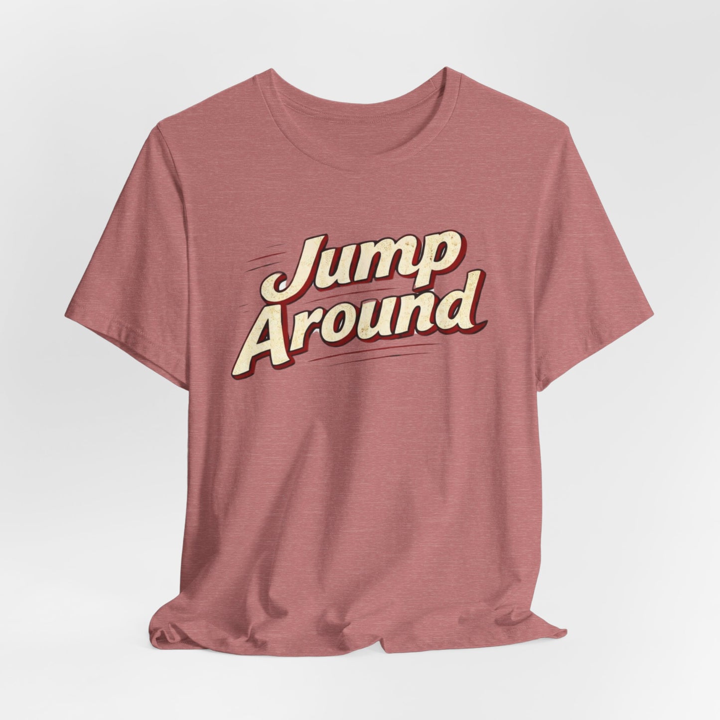Jump Around Vintage Graphic Tee — Retro Dance Party JERSEY T‑Shirt MADISON